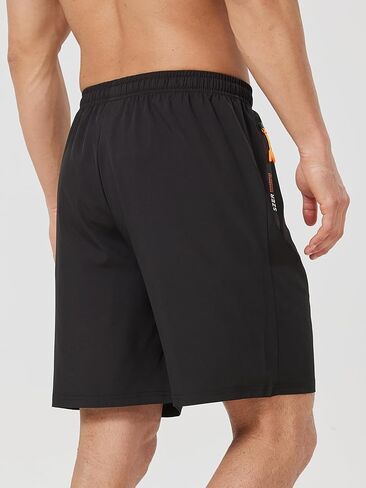 3 Pcs - Men's Shorts 5" Inseam Athletic Print Gym Sport Breathable Basketball Training Casual Running Active Shorts in Saudi Arabia