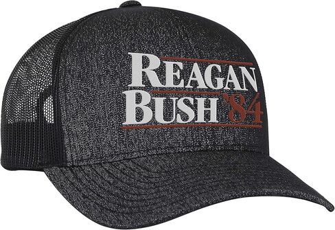 Trenz Shirt Company Reagan Bush 84 Campaign Adult Trucker Hat Army Camo/Black in Saudi Arabia