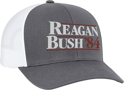 Trenz Shirt Company Reagan Bush 84 Campaign Adult Trucker Hat Army Camo/Black in Saudi Arabia