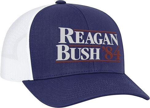 Trenz Shirt Company Reagan Bush 84 Campaign Adult Trucker Hat Army Camo/Black in Saudi Arabia
