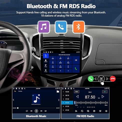 2G + 64G ستيريو سيارة مع Apple CarPlay اللاسلكي Android Auto لسيارة شيفروليه تشيفي تراكس 2014 2015 2016 Android 13 راديو 9 بوصة شاشة تعمل باللمس راديو سيارة بلوتوث مع نظام تحديد المواقع والملاحة HiFi WiFi FM كاميرا احتياطية in Kuwait