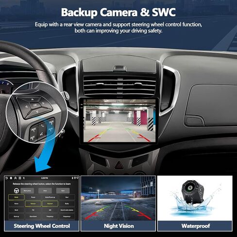 2G + 64G ستيريو سيارة مع Apple CarPlay اللاسلكي Android Auto لسيارة شيفروليه تشيفي تراكس 2014 2015 2016 Android 13 راديو 9 بوصة شاشة تعمل باللمس راديو سيارة بلوتوث مع نظام تحديد المواقع والملاحة HiFi WiFi FM كاميرا احتياطية in Kuwait