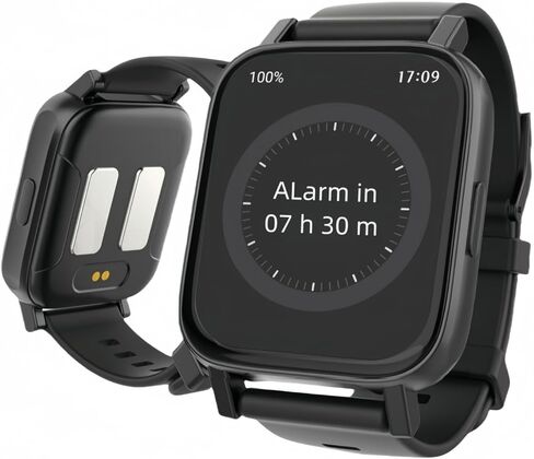 Electric Shock Alarm Clock Wristband for Heavy Sleepers - No App/Phone Required - Silent Vibrating & Impulse Wake Up Trainer - 10 Alarms, Touchscreen, 20-Day Battery, IPX4 Splash Proof in Saudi Arabia