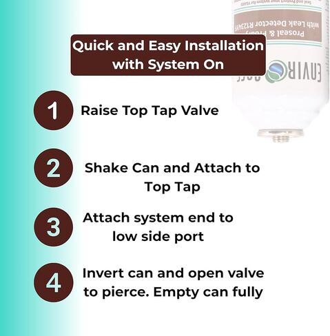 ENVIRO-SAFE ProSeal and ProDry with Leak Detector for R1234YF A/C Systems, for DIY and Auto Shops (3 Cans w/Charging Gauge) in Saudi Arabia