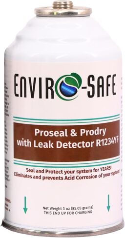 ENVIRO-SAFE ProSeal and ProDry with Leak Detector for R1234YF A/C Systems, for DIY and Auto Shops (3 Cans w/Charging Gauge) in Saudi Arabia