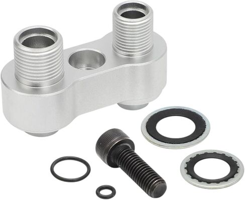 Aluminum For LS GM R4 AC Compressor Straight Adapter Fitting Screw Washer Kit in Saudi Arabia