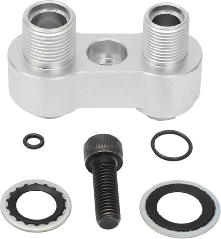 Aluminum For LS GM R4 AC Compressor Straight Adapter Fitting Screw Washer Kit in Saudi Arabia