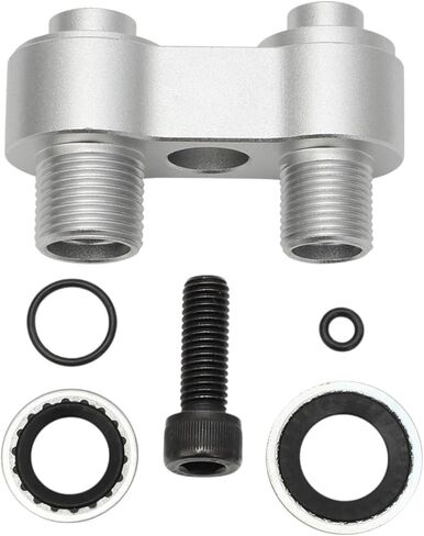 Aluminum For LS GM R4 AC Compressor Straight Adapter Fitting Screw Washer Kit in Saudi Arabia