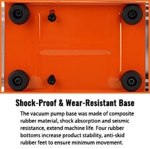 3.5 CFM 1/4 HP Single Stage Vacuum Pump, 110V Rotary Vane Pump for AC Service, Automotive & HVAC, Includes Oil, for R134a R410a R12 R22 Refrigerant Systems in Kuwait