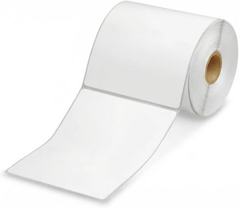 4" x 5" Direct Thermal Labels - 320 Labels (Single Roll), Perforated, 1" Core, 4" OD, Compatible with Rollo, Zebra, Munbyn, Nelko Printers in Saudi Arabia