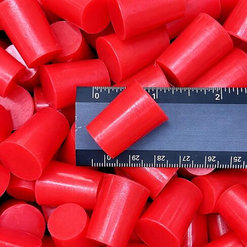 .625" x .781" STP2 Silicone Rubber Plugs - 25 Pack - Tapered Stoppers for Powder Coating, Painting, Ceramic Coating, Sealing Holes - Non-Toxic, Flexible, Reusable in Kuwait