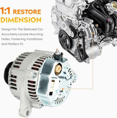 New Alternator for Jeep TJ 4.0L 2000, Wrangler 4.0L 2000, AND0252 400-52311 56041565AA in Saudi Arabia