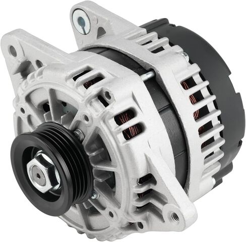 PHILTOP Alternator Compatible With 2006-2009 Accent, Rio, Rio5, Tucson, 2005-2010 Sportage, 2004-2007 Tiburon, Spectra(2 prong connector; 90 Amp) 11011N 12V CW 4-Groove Pulley in Saudi Arabia