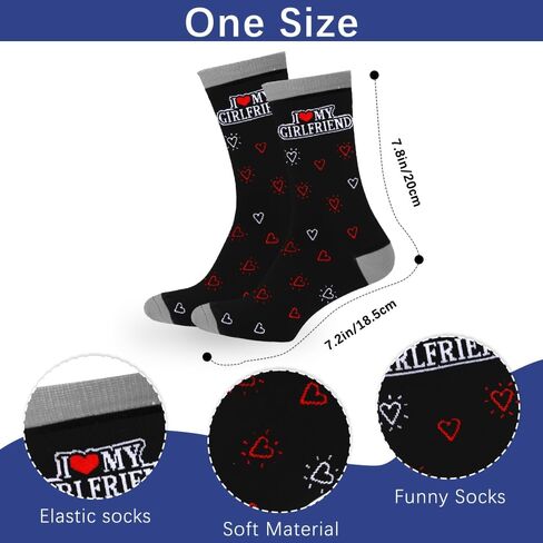 Boyfriend Valentines Gifts for Him, Best Bf Boyfriend Gifts Socks for 1 Year Anniversary Birthday Meaningful Sweetest Day Sentimental Fathers Day Christmas Stocking Stuffers Ideas in Saudi Arabia