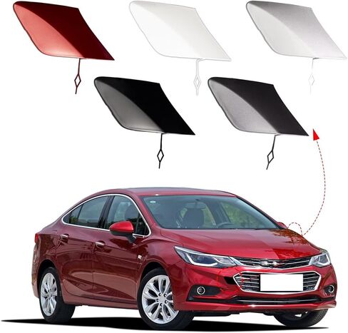 Car Front Bumper Tow Hook Cover Cap Towing Eye Fit for Chevrolet Cruze 2016 2017 2018 L LS LT Premier Without RS Pkg 84051802(Silver) in Saudi Arabia