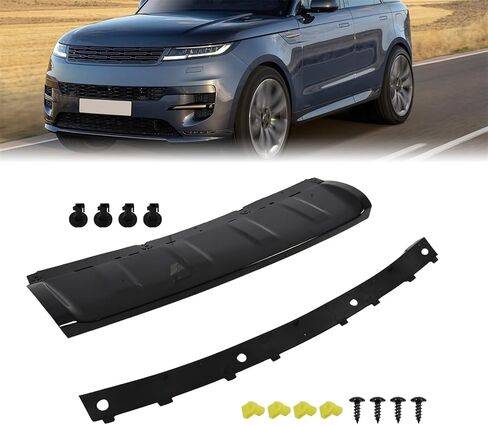 غطاء لوحة انزلاقية للمصد الأمامي باللون الأسود اللامع متوافق مع مجموعة 2018-2022 Sport LR109870 in Saudi Arabia
