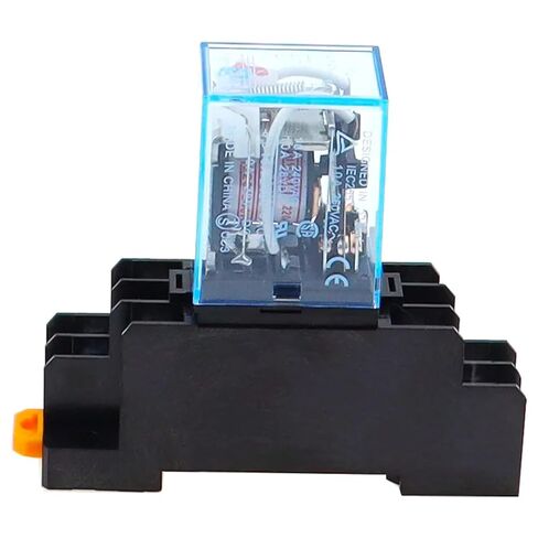 LY2NJ Power Relay 10A 8 Pin DPDT Coil with Socket Base, DC 12V-220V, Universal Voltage, HH62P HHC68A-2Z Compatible (12V DC) in Saudi Arabia