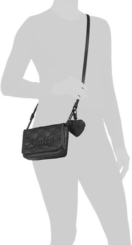 Juicy Couture Women’s Quilted Flap Crossbody Bag, Adjustable Shoulder Strap in Saudi Arabia