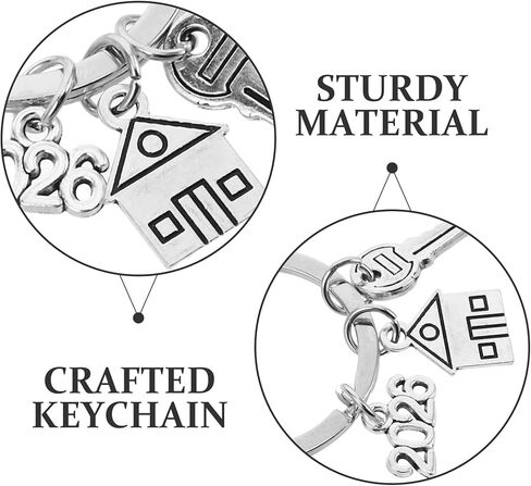 سلسلة مفاتيح New Home، 2026 مغامرات معدنية على شكل منزل فضي، تذكار للذكرى السنوية الرومانسية، هدية إغلاق لسمسار عقارات الزوجين، ملحق الشقة الأولى in Saudi Arabia