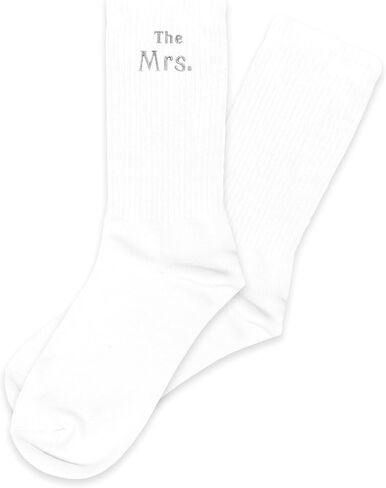 جوارب السيدة المطرزة بخيط فضي - هدايا الزوجة لعيد الحب، والذكرى السنوية، وعيد الميلاد، وأعياد الميلاد، وحفلات الزفاف، وحفلات الزفاف، وشهر العسل، وحفلات الزفاف، وما إلى ذلك (040) in Kuwait