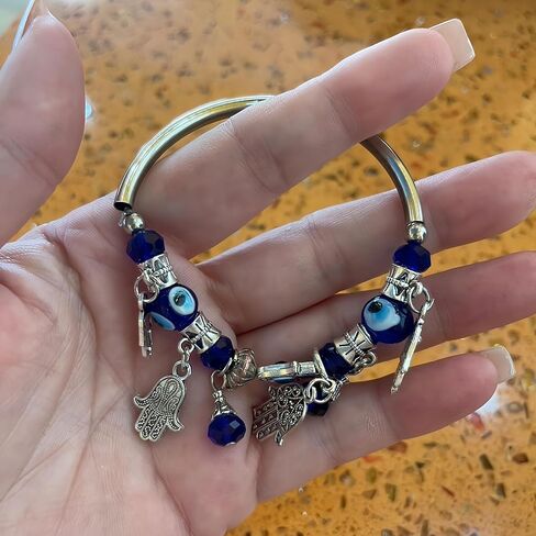 Evil Eye Bracelets For Women Greek Blue Eye Stretch Bracelets Wristband for Women Men Blessing Gifts in Kuwait