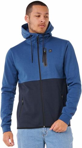 Rip Curl Men's Departed Anti Series Technical Zip Up Hooded Sweatshirt in Saudi Arabia