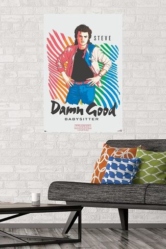 Trends International Netflix Stranger Things: Season 2-Babysitter Wall Poster, 22.375" x 34", Unframed Version for Living Room in Saudi Arabia