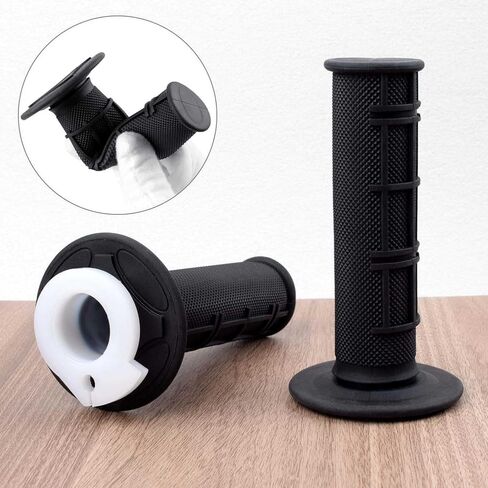 7/8" Twist Throttle Accelerator Handle Grips for Pit Bike Mini Bike Throttle Assembly,Soft TPR Rubber Handle Grips 4-Stroke Dirt Bike Pocket Bike for 50cc 90cc 110cc 125cc150cc 200cc 250cc in Kuwait