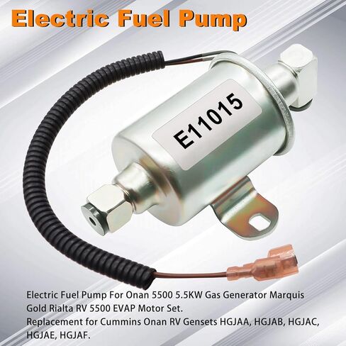استبدال مضخة الوقود الكهربائية weideer E11015 لمولد الغاز Cummins Onan 5500 5.5KW A029F887 A047N929 149-2620 HGJAB HGJAC Marquis Gold Rialta RV 5500 EVAP Airtex GMB 596-1160 Herko RV008 in Saudi Arabia