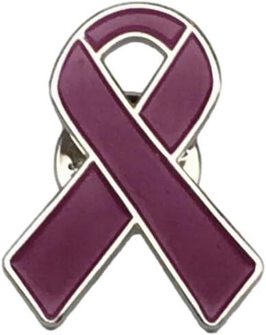 1 Brain Aneurysm Awareness Enamel Ribbon Pin With Clutch Clasp - Show Your Support For Brain Aneurysm Awareness in Saudi Arabia