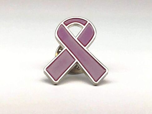 1 Brain Aneurysm Awareness Enamel Ribbon Pin With Clutch Clasp - Show Your Support For Brain Aneurysm Awareness in Saudi Arabia
