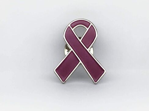 1 Brain Aneurysm Awareness Enamel Ribbon Pin With Clutch Clasp - Show Your Support For Brain Aneurysm Awareness in Saudi Arabia