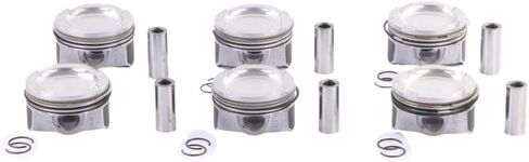 6 مجموعة حلقات مكبس المحرك مع Φ84mm 11257610295 11257577586 متوافق مع 2006-2013 E82 E90 E60 135i 335i 535i 740i N54B30 in Saudi Arabia