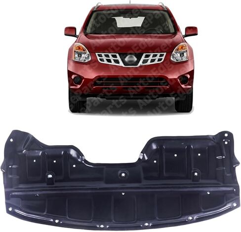 درع دفقة المحرك الأمامي الجديد السفلي تحت الغطاء متوافق مع Nissan Rogue 2008-2015 استبدال مباشر 75892JM00A NI1228125 in Saudi Arabia