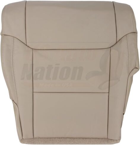 Us Auto Nation Driver Bottom Leather Seat Cover San Beige Tan 2014-2018 fits Toyota Tundra in Saudi Arabia