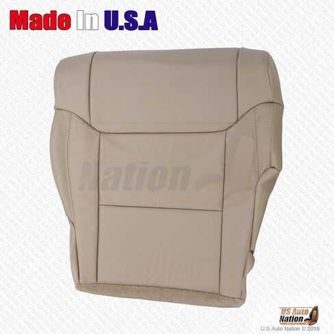 Us Auto Nation Driver Bottom Leather Seat Cover San Beige Tan 2014-2018 fits Toyota Tundra in Saudi Arabia