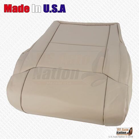 Us Auto Nation Driver Bottom Leather Seat Cover San Beige Tan 2014-2018 fits Toyota Tundra in Saudi Arabia
