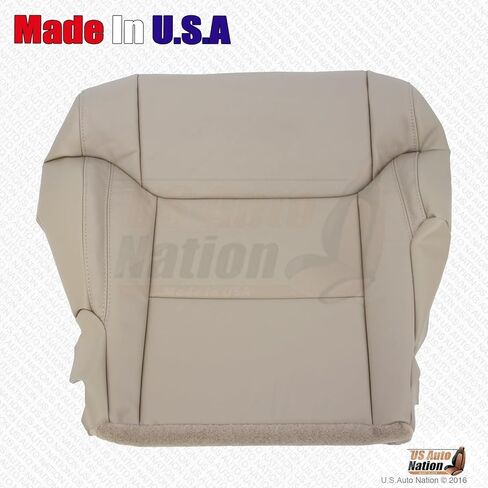 Us Auto Nation Driver Bottom Leather Seat Cover San Beige Tan 2014-2018 fits Toyota Tundra in Saudi Arabia