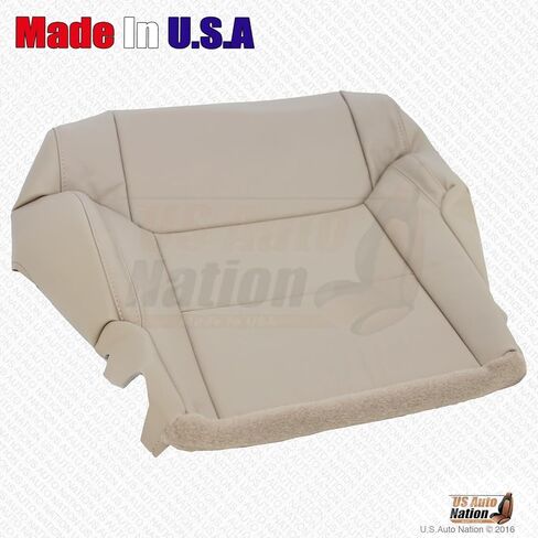 Us Auto Nation Driver Bottom Leather Seat Cover San Beige Tan 2014-2018 fits Toyota Tundra in Saudi Arabia