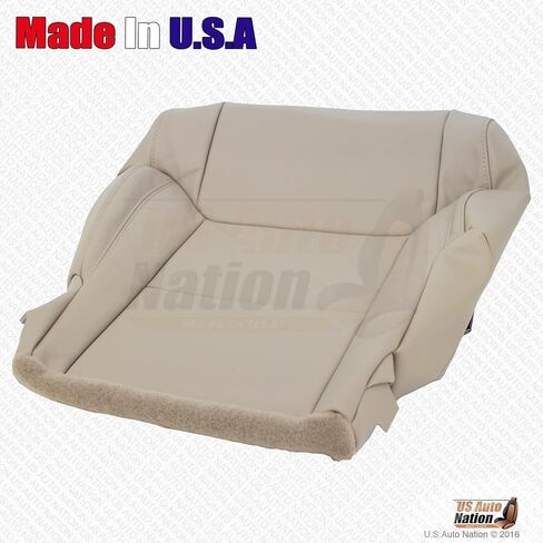 Us Auto Nation Driver Bottom Leather Seat Cover San Beige Tan 2014-2018 fits Toyota Tundra in Saudi Arabia