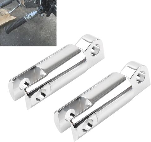 أوتاد قدم Bacar تدعم مجموعة تثبيت Footpeg الخارجية، مشبك أقدام متوهجة، دعامات تمديد Clevis من الألومنيوم لهارلي للرياضي من أجل Softail Dyna للتجول، زوج واحد in Saudi Arabia