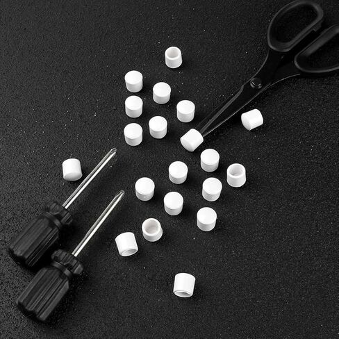10Pcs White 0.39 Inch Door Stoppers Rubber Tip Replacement, Stop Caps for Door Wall Protection in Kuwait