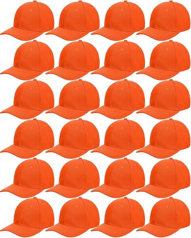 Handepo 24 Pcs Blank Baseball Cap Adjustable Back Strap Plain Blank Camouflage Hat Unisex Baseball Cap for Trucker Men Women in Saudi Arabia