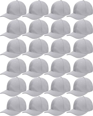 Handepo 24 Pcs Blank Baseball Cap Adjustable Back Strap Plain Blank Camouflage Hat Unisex Baseball Cap for Trucker Men Women in Saudi Arabia