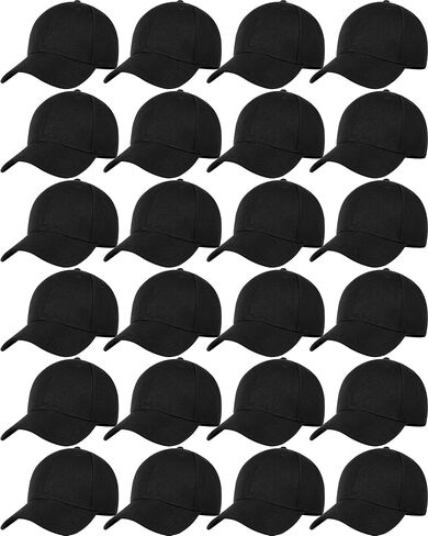 Handepo 24 Pcs Blank Baseball Cap Adjustable Back Strap Plain Blank Camouflage Hat Unisex Baseball Cap for Trucker Men Women in Saudi Arabia