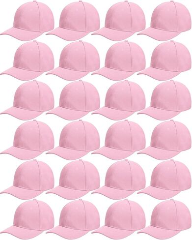 Handepo 24 Pcs Blank Baseball Cap Adjustable Back Strap Plain Blank Camouflage Hat Unisex Baseball Cap for Trucker Men Women in Saudi Arabia