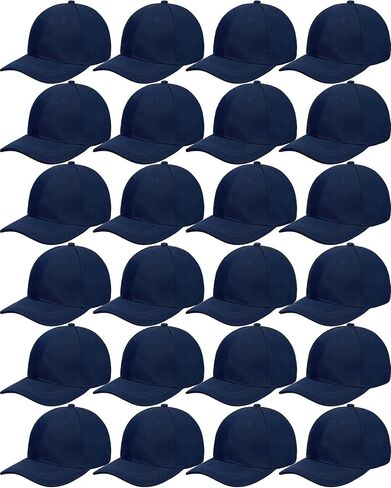 Handepo 24 Pcs Blank Baseball Cap Adjustable Back Strap Plain Blank Camouflage Hat Unisex Baseball Cap for Trucker Men Women in Saudi Arabia