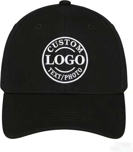 Custom Baseball Cap with Your Text - Personalised Adjustable Trucker Hat for Men Women, Embroidered Summer Sun Peak Cap Gift in Saudi Arabia