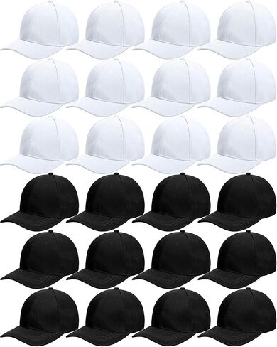 Handepo 24 Pcs Blank Baseball Cap Adjustable Back Strap Plain Blank Camouflage Hat Unisex Baseball Cap for Trucker Men Women in Saudi Arabia