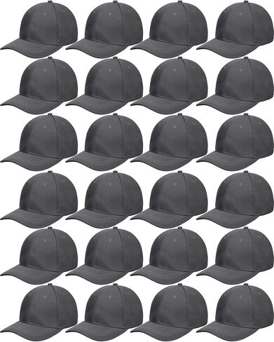 Handepo 24 Pcs Blank Baseball Cap Adjustable Back Strap Plain Blank Camouflage Hat Unisex Baseball Cap for Trucker Men Women in Saudi Arabia